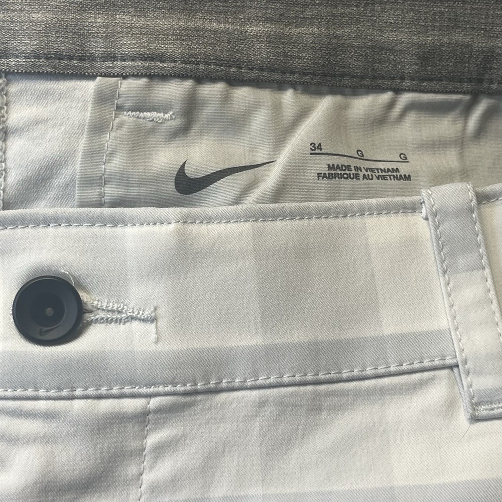 Nike UV Plaid Men's Golf shorts size 34 plaid chino DH1294-494 - Picture 9 of 12